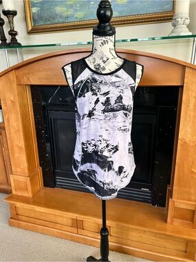 lululemon athletica Black, White light Pink Marble-Print Sleeveless Tank